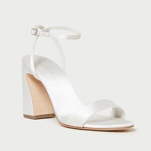 Loeffler Randall Malia Cream Curved-Heel Sandal